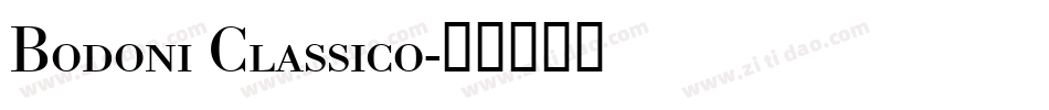 Bodoni Classico字体转换